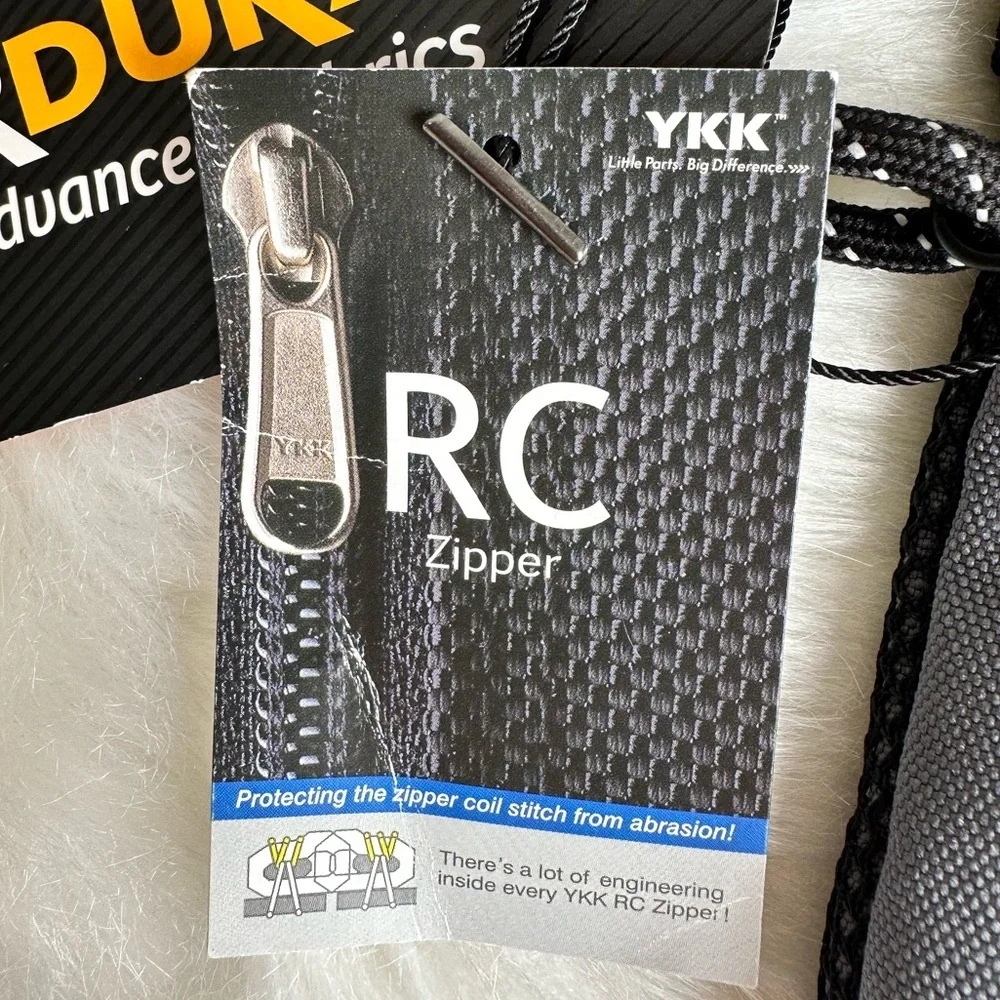 NWT Cordura Advanced Fabric Accessory Utility Pouch Dark Grey and Black